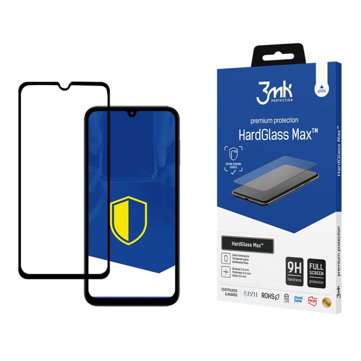 3MK Hardglass Max Full Face Tempered Glass Μαύρο (Galaxy M15)