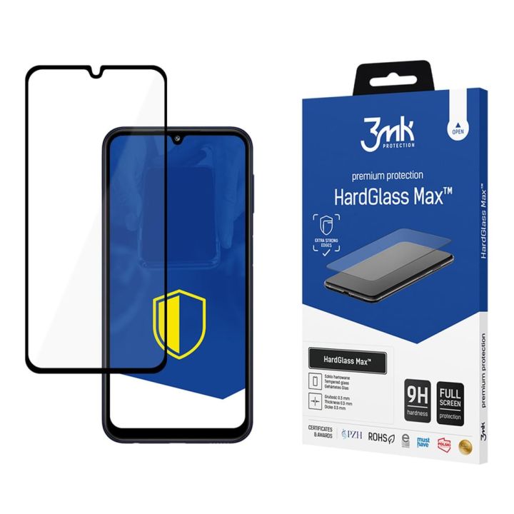 3MK Hardglass Max Full Face Tempered Glass Μαύρο (Galaxy M34)