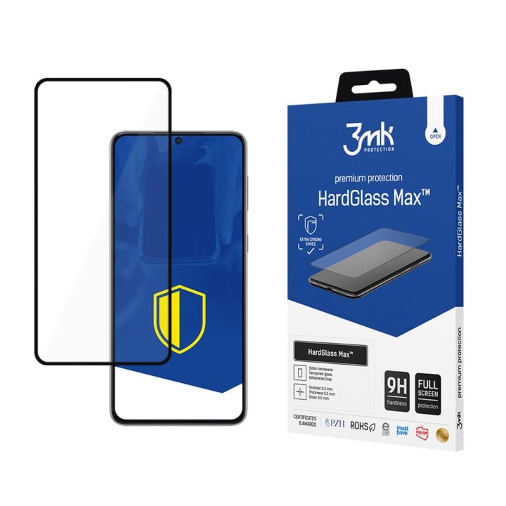 3MK Hardglass Max Full Face Tempered Glass Μαύρο (Galaxy S21+ 5G)