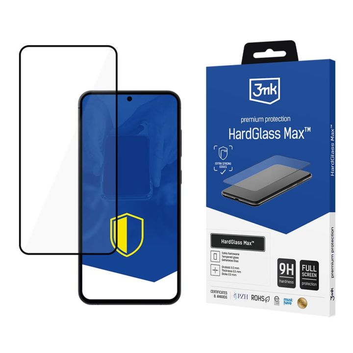 3MK Hardglass Max Full Face Tempered Glass Μαύρο (Galaxy S25+)