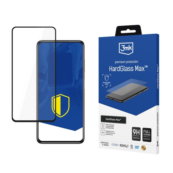 3MK Hardglass Max Full Face Tempered Glass Μαύρο (Xiaomi Poco X3)