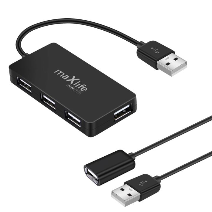 Maxlife USB 2.0 Hub 4 Θυρών με σύνδεση USB-A