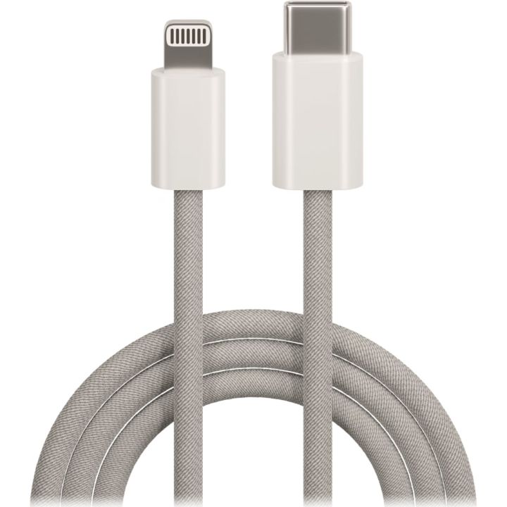 Maxlife Braided USB-A to Lightning Cable 20W Γκρι 1m (MXUC-06)