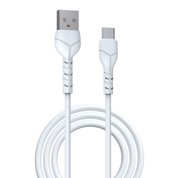 Devia Kintone USB 2.0 Cable USB-C male - USB-A Λευκό 1m DVCB-351136