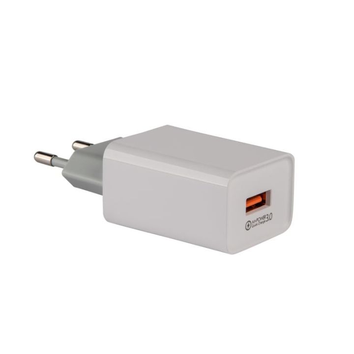 Maxximus Φορτιστής Χωρίς Καλώδιο με Θύρα USB-A Quick Charge 3.0 Λευκός (Delta)