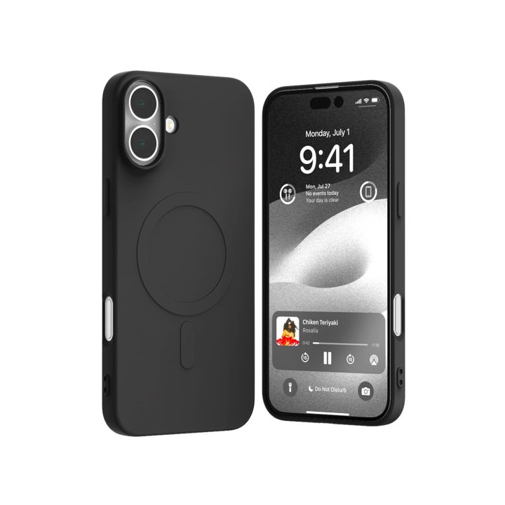 Mercury Semi Silicon Magsafe Back Cover Σιλικόνης / Πλαστικό Μαύρο (iPhone 16 Plus)