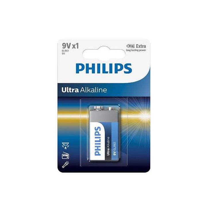 Philips Ultra Αλκαλική Μπαταρία 9V 1τμχ