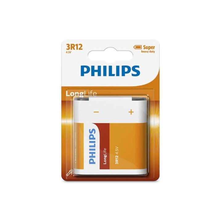 Philips Longlife Μπαταρία Zinc 3R12 4.5V 1τμχ
