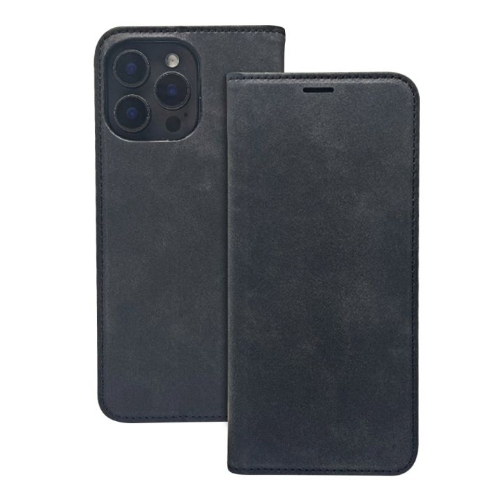 TelForceOne Smart Suede Back Cover Δερματίνης / Σιλικόνης Μαύρο (Honor 400)