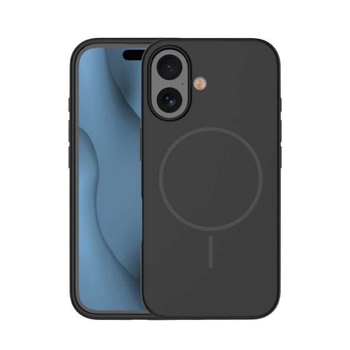 TelForceOne Silicone Thin Mag Back Cover Σιλικόνης Μαύρο (iPhone 17e / 16e)