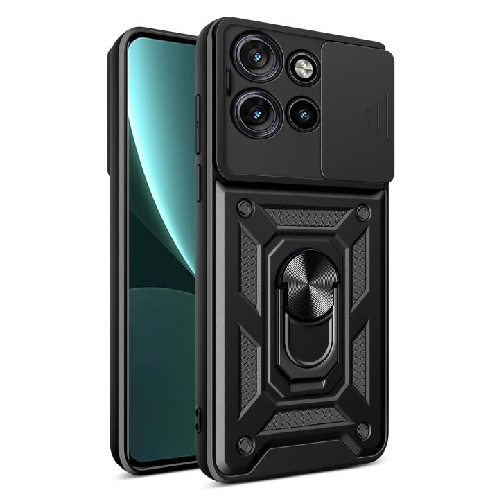 Back Cover Πλαστικό / Σιλικόνης Μαύρο (Motorola Edge 50 Neo / Edge 60 Neo)