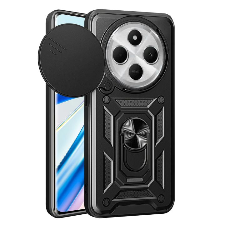 Back Cover Πλαστικό / Σιλικόνης Μαύρο (Redmi 14C / Poco C75)