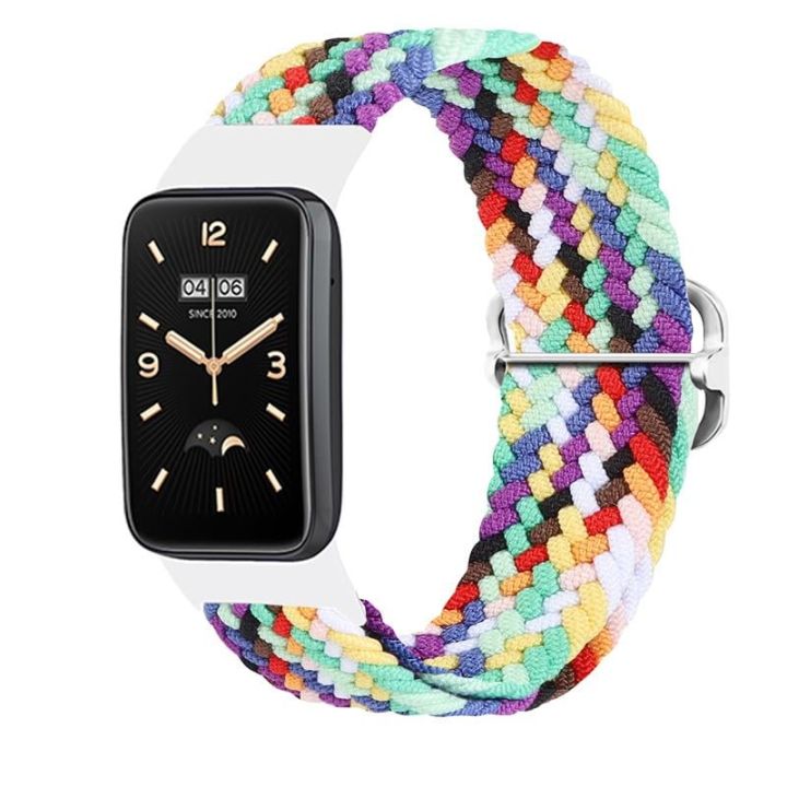 Braided Strap Mi Band 7 Pro M7 Pro 6 Rainbow Multicolor