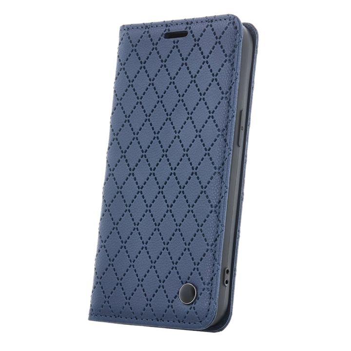 TelForceOne Smart Caro Back Cover Δερμάτινο Navy Μπλε (Galaxy S25 FE)