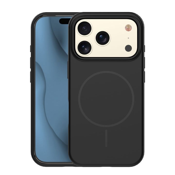 TelForceOne Silicone Thin Mag Back Cover Σιλικόνης Μαύρο (iPhone 17 Pro)
