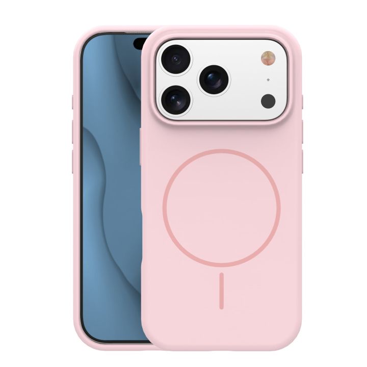 TelForceOne Silicone Thin Mag Back Cover Σιλικόνης Ροζ (iPhone 17 Pro Max)