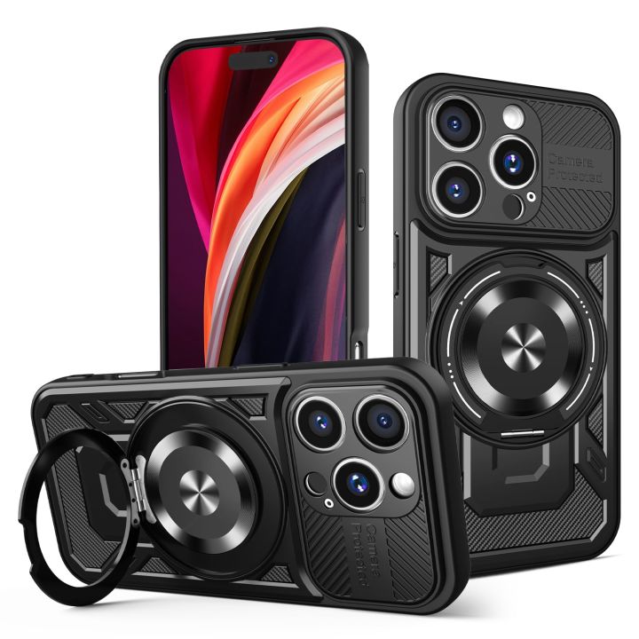 TelForceOne Defender Armor Mag 360 Full Cover Σιλικόνης / Πλαστικό Μαύρο (iPhone 16 Pro Max)