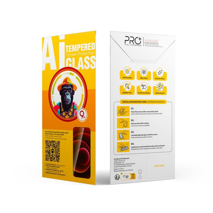TelForceOne 9D Tempered Glass 10τμχ Μαύρο (Universal)