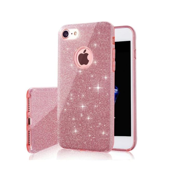 Glitter 3in1 Back Cover Σιλικόνης / Πλαστικό Ροζ (Redmi Note 10 5G / Poco M3 Pro) GSM113960