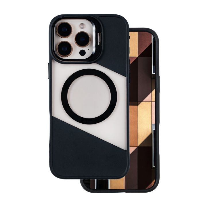 Fusion Mag Back Cover Σιλικόνης Μαύρο (iPhone 16 Pro Max)