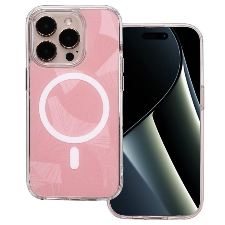 Flash Mag Back Cover Σιλικόνης 1.5mm Ροζ (iPhone 14 Pro)