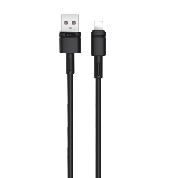 XO NB-Q166 USB to Lightning Cable Μαύρο 1m