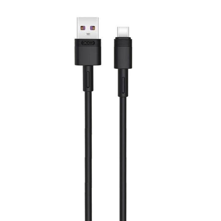 XO NB166 USB 2.0 Cable USB-C male - USB-A Μαύρο 1m (16.005.0098)