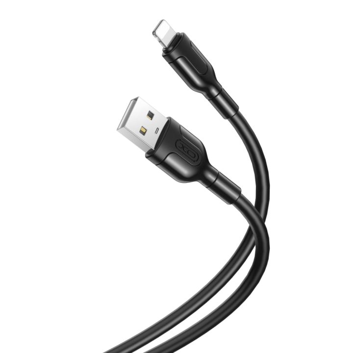 XO NB212 2.1A USB to Lightning Cable Μαύρο 1m