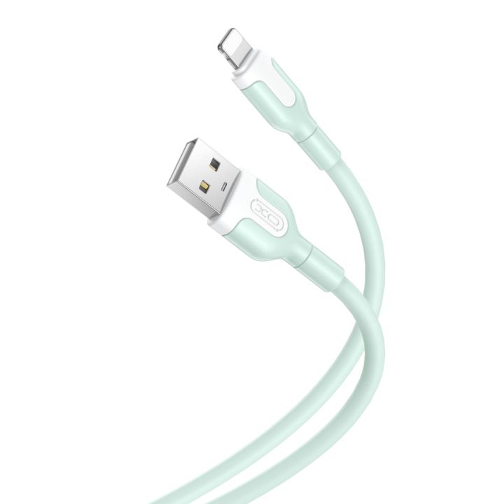 XO NB212 USB to Lightning Cable Πράσινο 1m (16.005.0201)