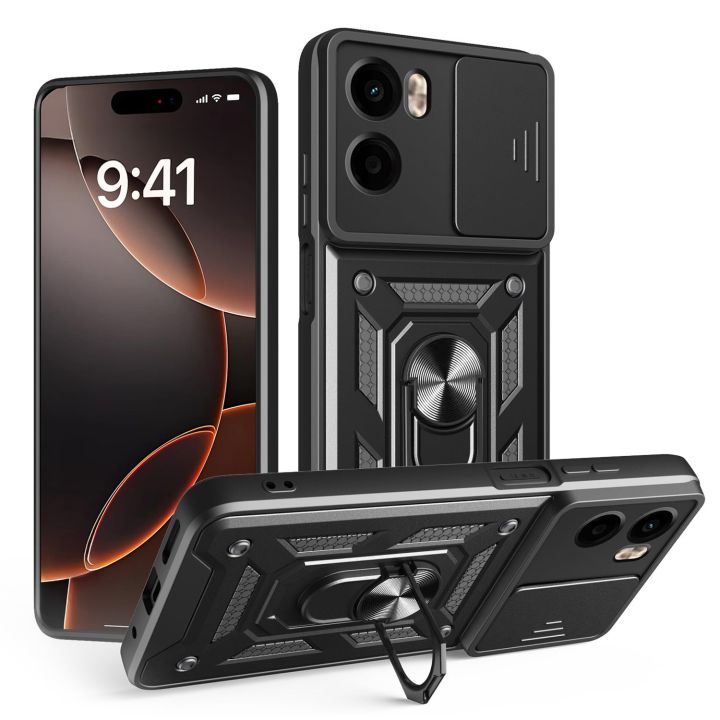 Defender Back Cover Πλαστικό / Σιλικόνης Μαύρο (Redmi Note 15 Pro+ / Poco M8 Pro)