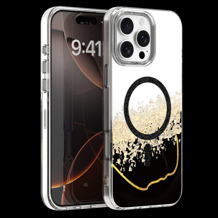 Epoxy Mag Back Cover Μαύρο (iPhone 16 Pro Max)