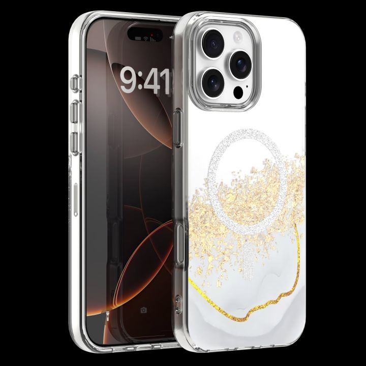 Epoxy Mag Back Cover Λευκό (iPhone 16 Pro)