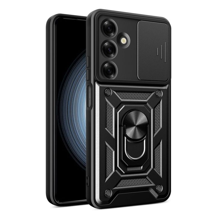 Defender Back Cover Πλαστικό / Σιλικόνης Μαύρο (Samsung Galaxy A57 5G)