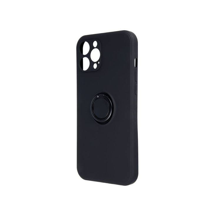 TelForceOne Finger Grip Back Cover Σιλικόνης / Πλαστικό Μαύρο (Redmi Note 14 Pro 5G / Poco X7)