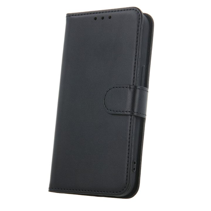 TelForceOne Smart Classic Back Cover Δερμάτινο Μαύρο (Motorola Moto E15, Motorola G05)
