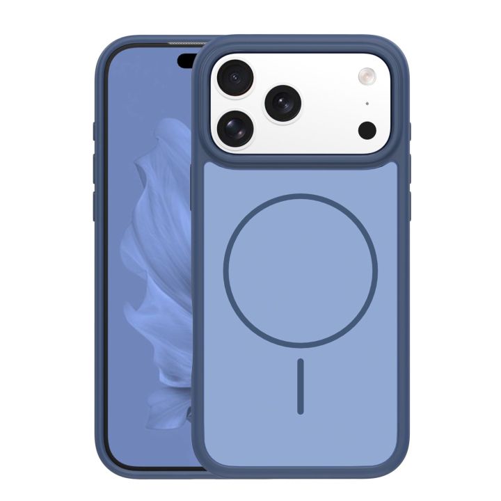 Frame Thin Mag Case Iphone 17 Pro Max 6 9" Dark Blue
