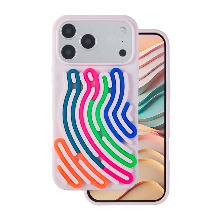 Diy Snake Back Cover Σιλικόνης Ροζ (iPhone 17 Pro Max)