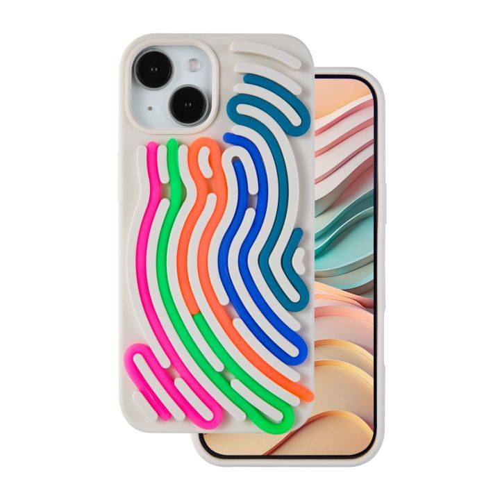 Diy Snake Back Cover Σιλικόνης Μπεζ (iPhone 12 / 12 Pro)