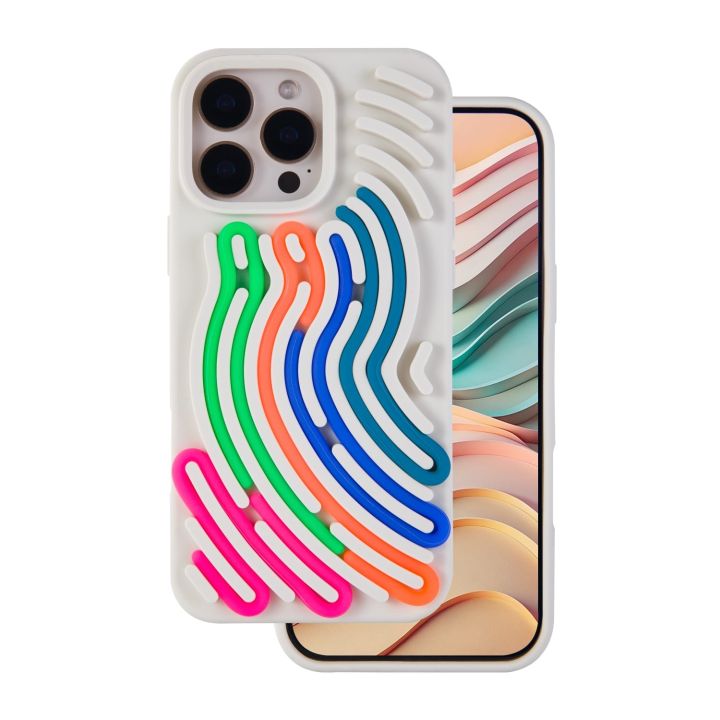 Diy Snake Back Cover Σιλικόνης Μπεζ (iPhone 16 Pro Max)