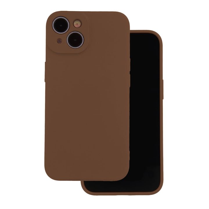 Επένδυση Back Cover Σιλικόνης / Υφασμάτινο Καφέ (Galaxy A36)