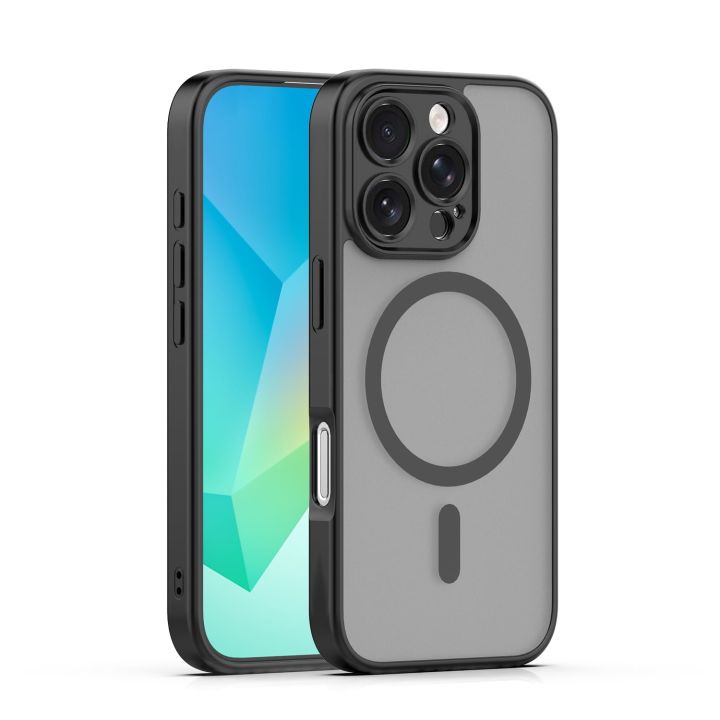 Mag Matt Back Cover Μαύρο (iPhone 16 Pro)