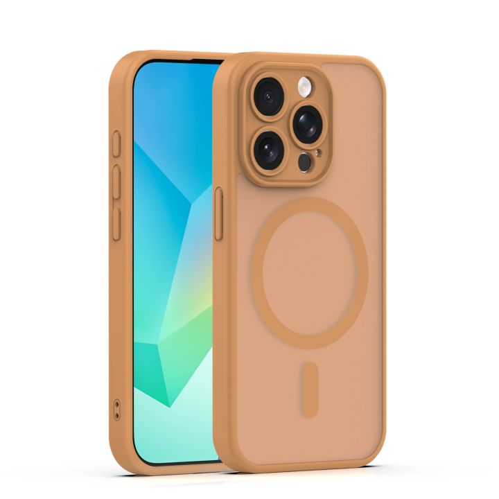 Mag Matt Back Cover Καφέ (iPhone 15 Pro)