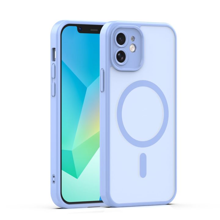 Mag Matt Back Cover Γαλάζιο (iPhone 12)