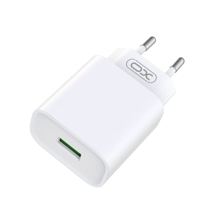 XO Φορτιστής Χωρίς Καλώδιο με Θύρα USB-A 18W Quick Charge 3.0 Λευκός (CE02D)