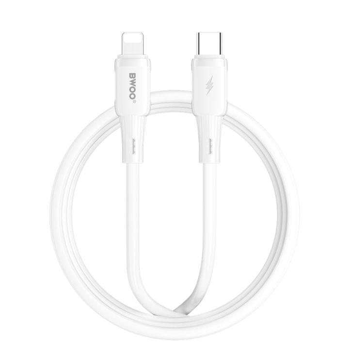 BWOO USB 2.0 Cable USB-C male - USB-C 65W Λευκό 1m