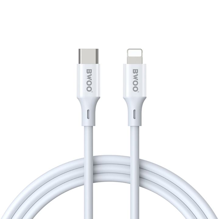 BWOO USB-C to Lightning Cable 27W Λευκό