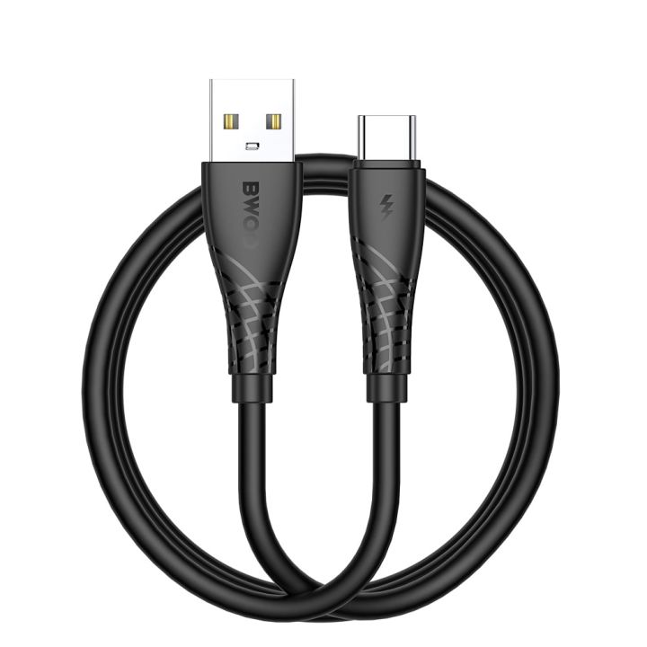 BWOO USB 2.0 Cable USB-C male - USB-A 27W Μαύρο 1m