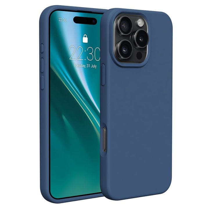 Etteri Back Cover Σιλικόνης Navy Μπλε (iPhone 16 Pro Max)