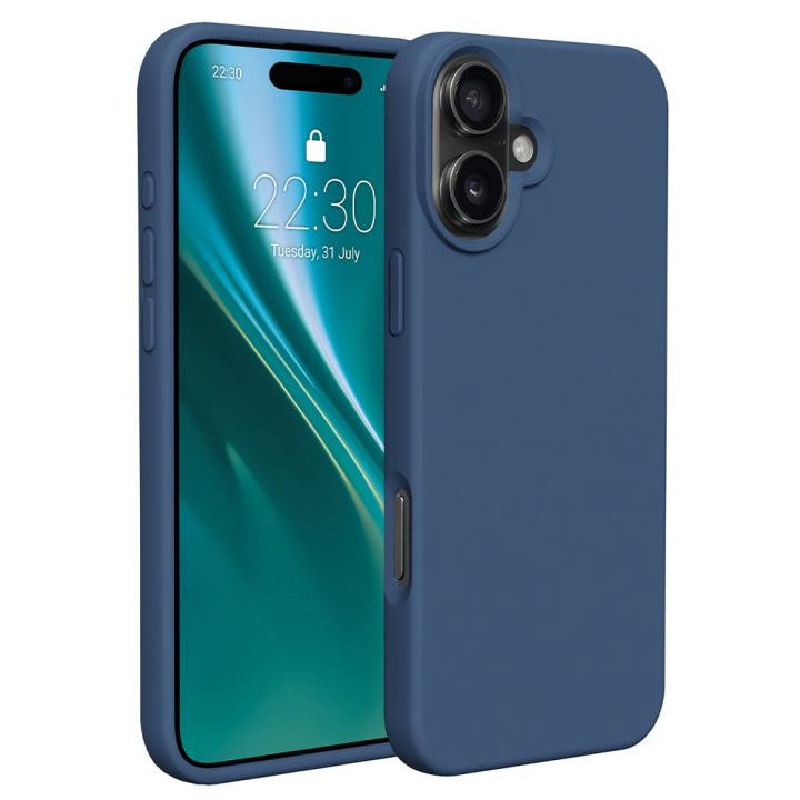 Etteri Back Cover Σιλικόνης Navy Μπλε (iPhone 16 Plus)