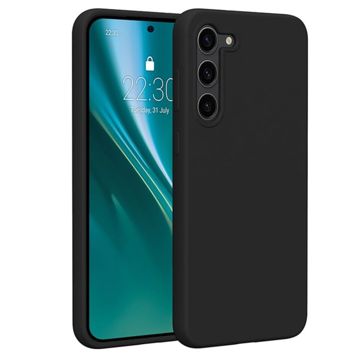 Etteri Back Cover Σιλικόνης Μαύρο (Galaxy S23+)